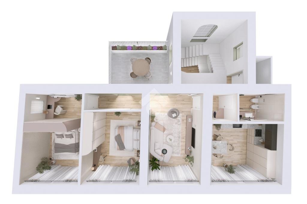 Quadrilocale Via Sommeiller, Osasco - planimetria 1