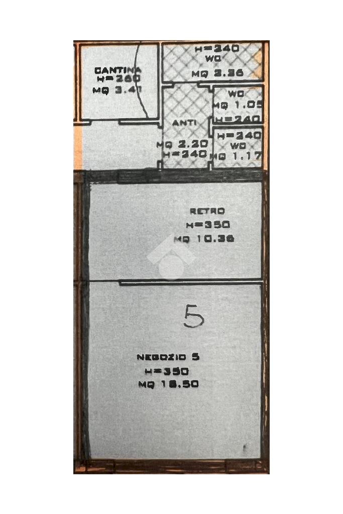 Shop Via Adeodato Ressi, Cervia - floor plans 1