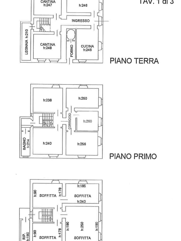 Rustico Str. Beato Cardinal Ferrari, Palanzano - planimetria 1