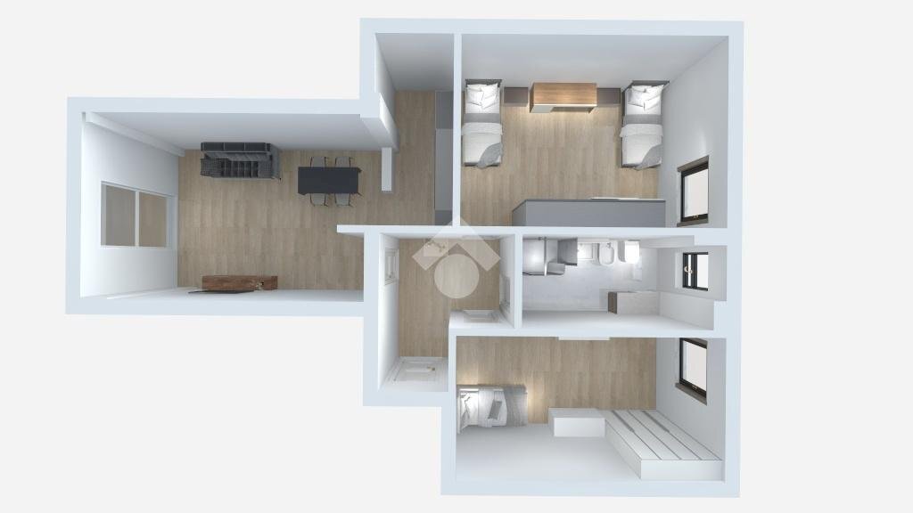 Trilocale Via Angelo Masina, Milano (zona Maciachini) - planimetria 1