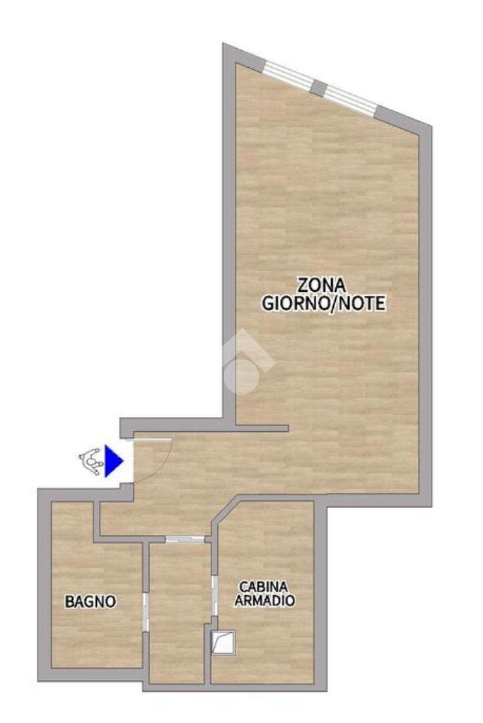 Monolocale Alzaia Naviglio Pavese, Milano - planimetria 1