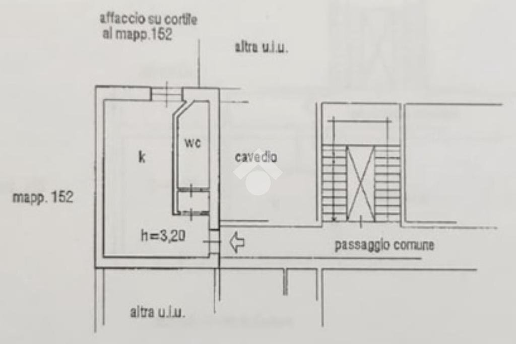 Monolocale Via Amatore Sciesa, Milano - planimetria 1