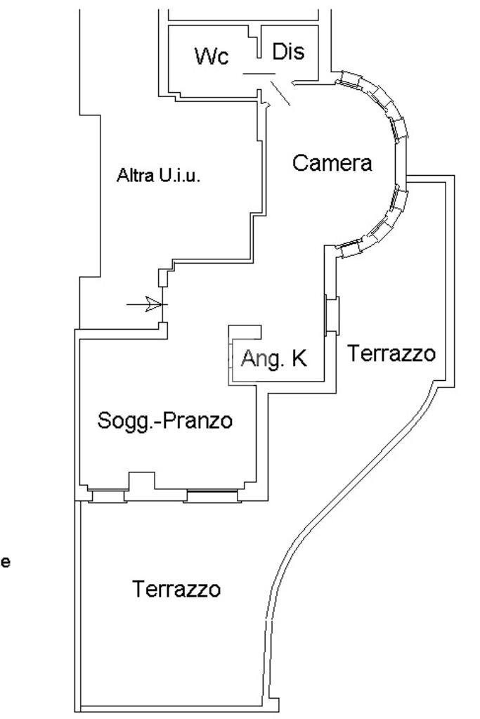 Bilocale Via Luigi Alamanni, Milano (zona Vigentino) - planimetria 1