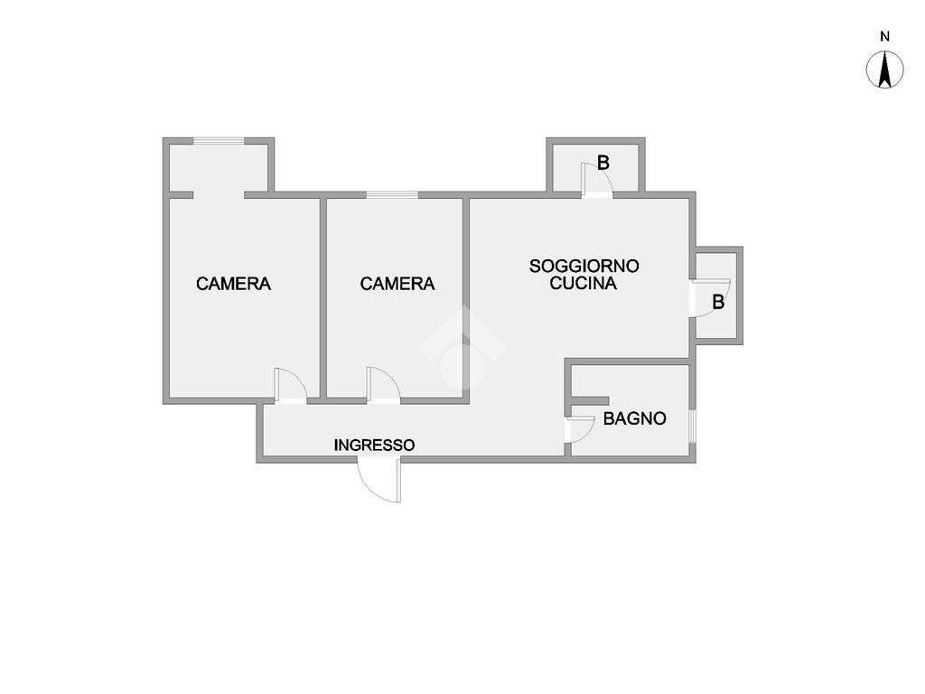 Trilocale Via jacopino da tradate, Milano - planimetria 1