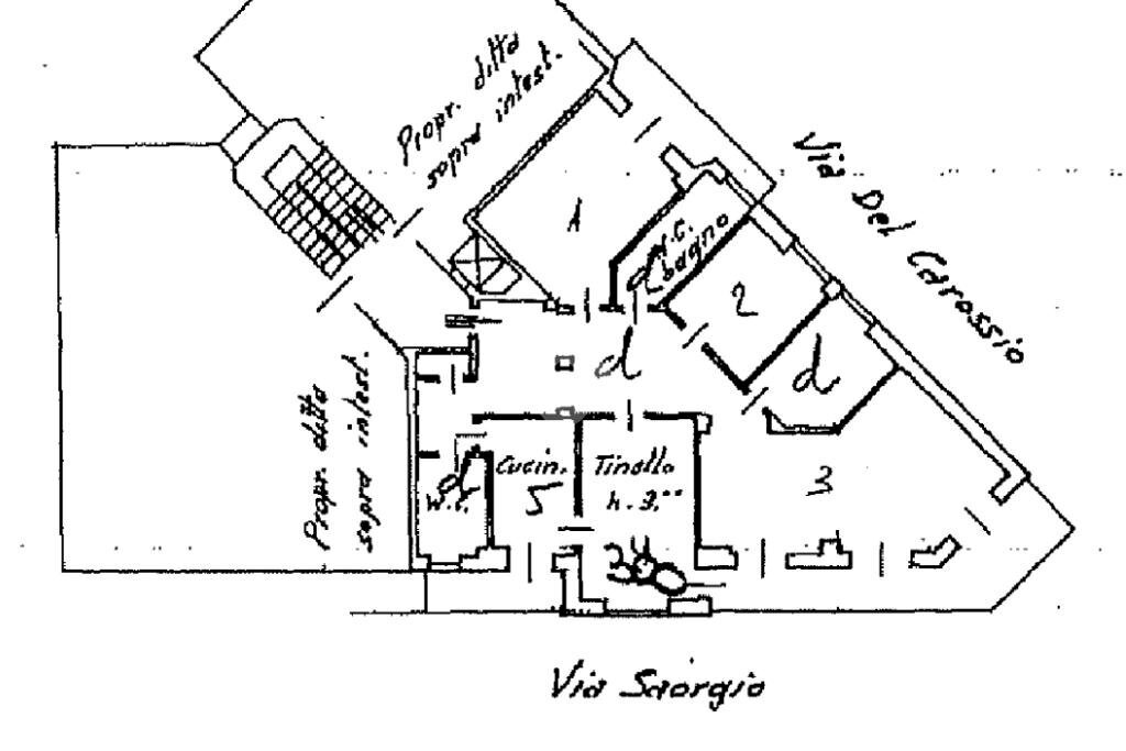 Appartamento Via Saorgio, Torino - planimetria 1