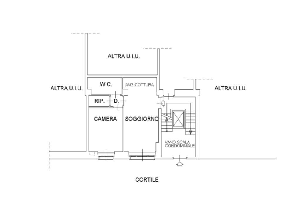 Bilocale Via Giuseppe Pomba, Torino (zona Centro) - planimetria 1