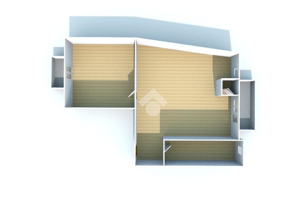 Two-room apartment Via Pascoli, Asti - floor plans 1