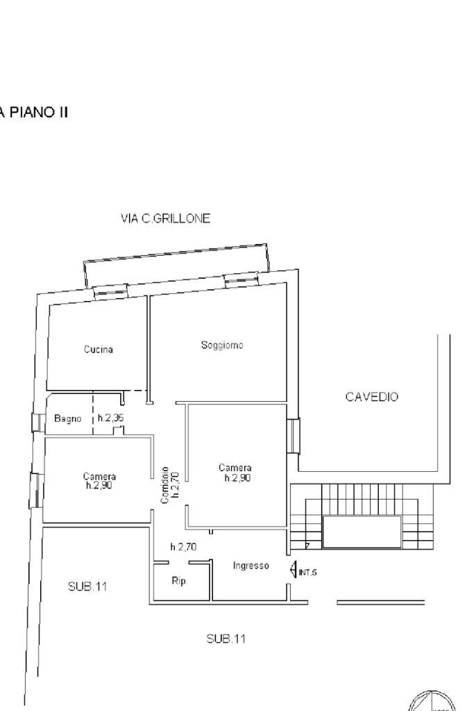 Quadrilocale Via Guido Pellizzari, Genova (zona Cornigliano) - planimetria 1