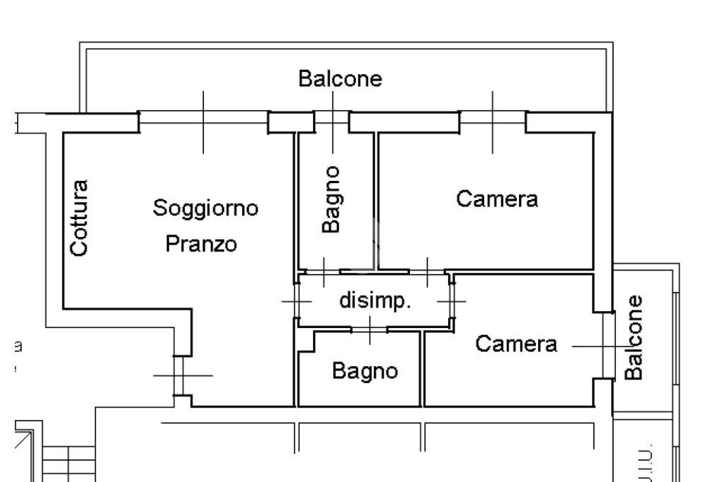Three-room apartment Via Giacomo Puccini, Lainate - floor plans 1