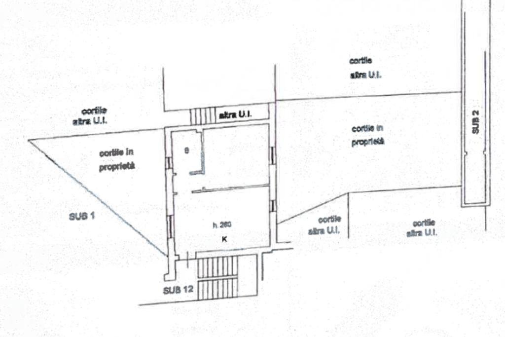 Bilocale Via Giuseppe Garibaldi, Rodano - planimetria 1