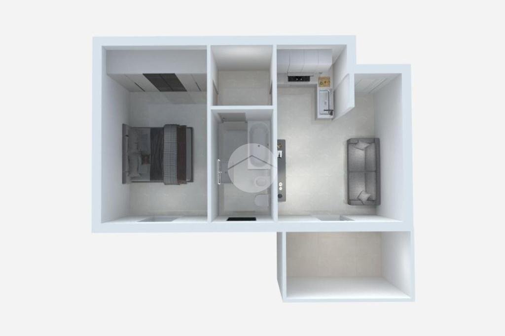 Two-room apartment Via Eugenio Villoresi, Sedriano - floor plans 1