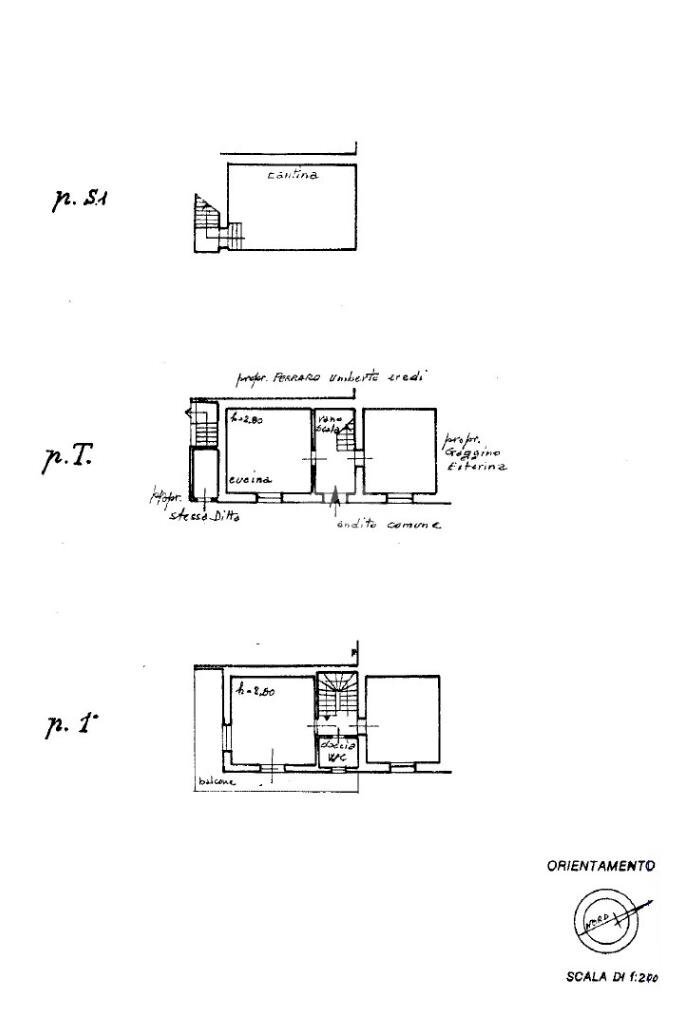 Casa semi indipendente Frazione Gaggina, Montaldo Bormida - planimetria 1