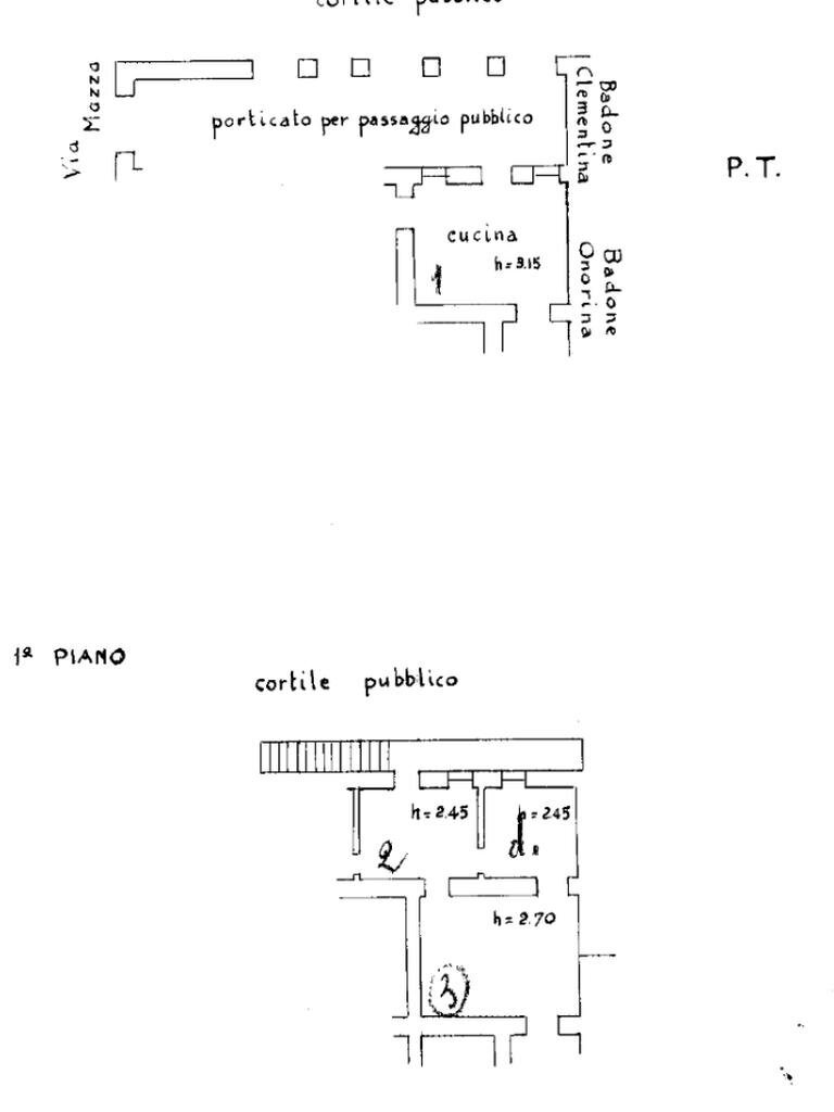 Casa semi indipendente Via Mazza, Mezzana Mortigliengo - planimetria 1