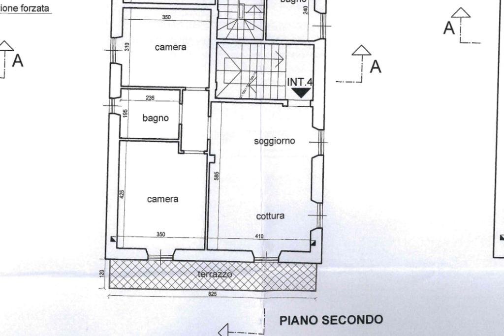 Four-room apartment Via Ponte Baccioni, Cicagna - floor plans 1