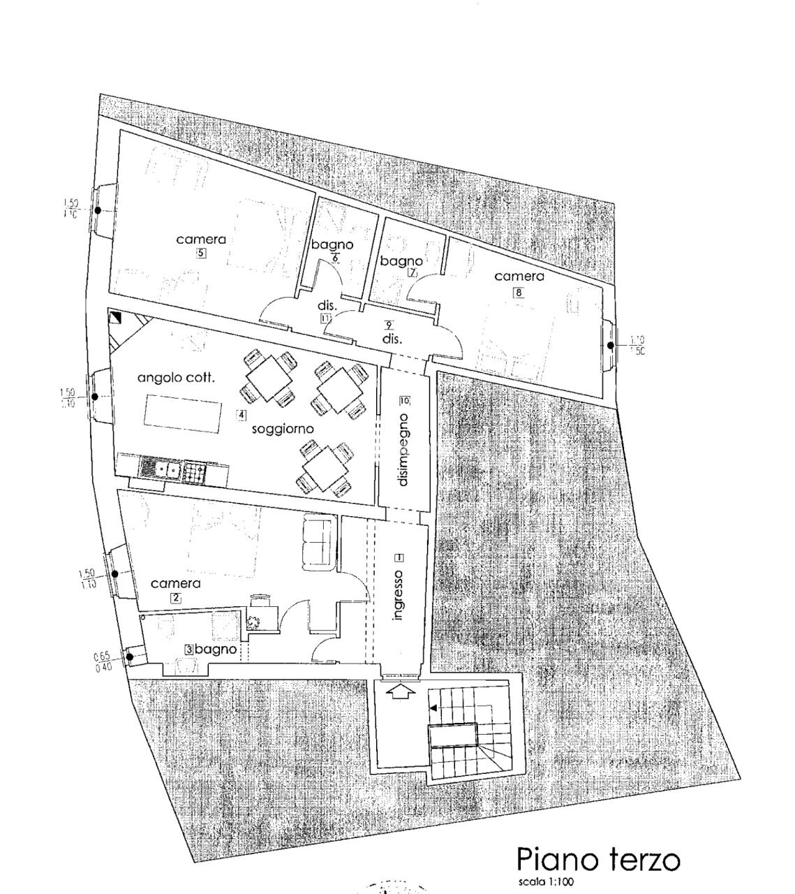 Screenshot 2026-07-03 alle 11.33.28 AM - Apartment Via Fillungo 113, Lucca - floor plans 1