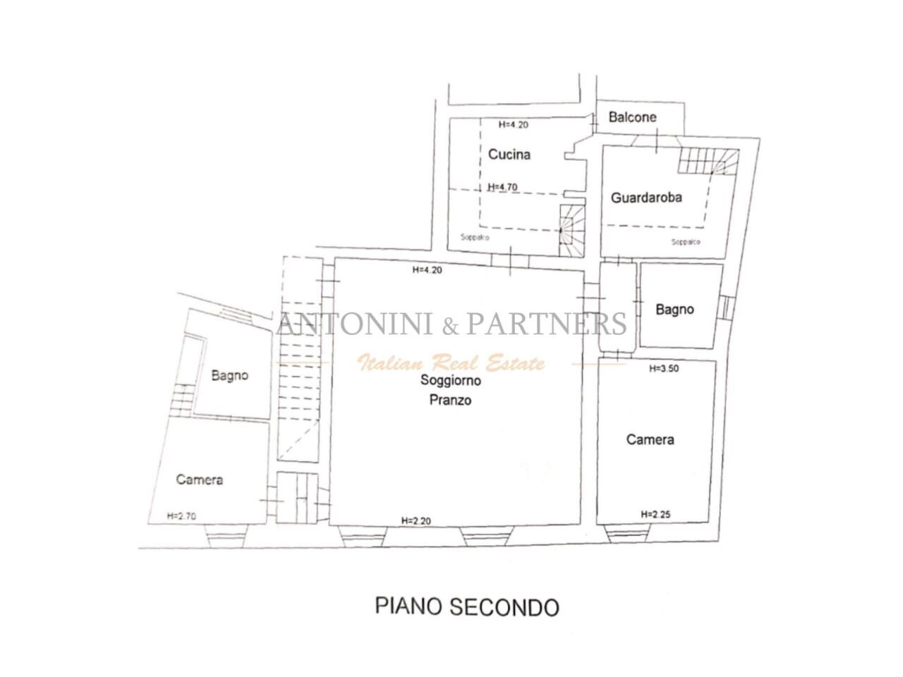 Appartamento Buonarroti - Planimetria.jpg - Apartment Via Giacomo Matteotti, Todi - floor plans 1