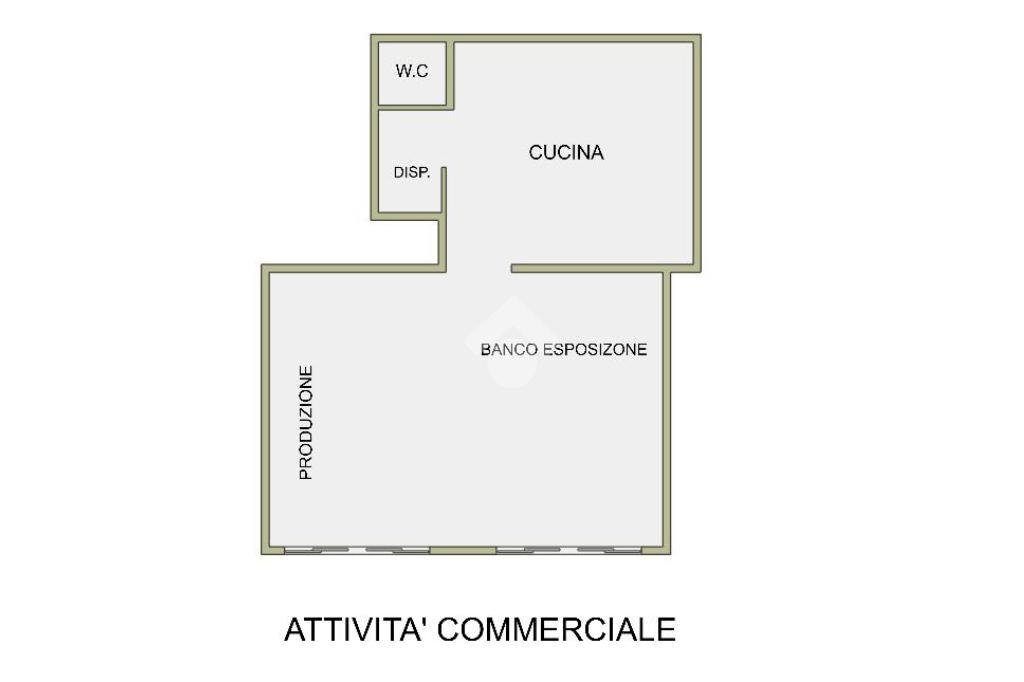 Negozio Negozio Corso Mazzini, Albisola Superiore - planimetria 1