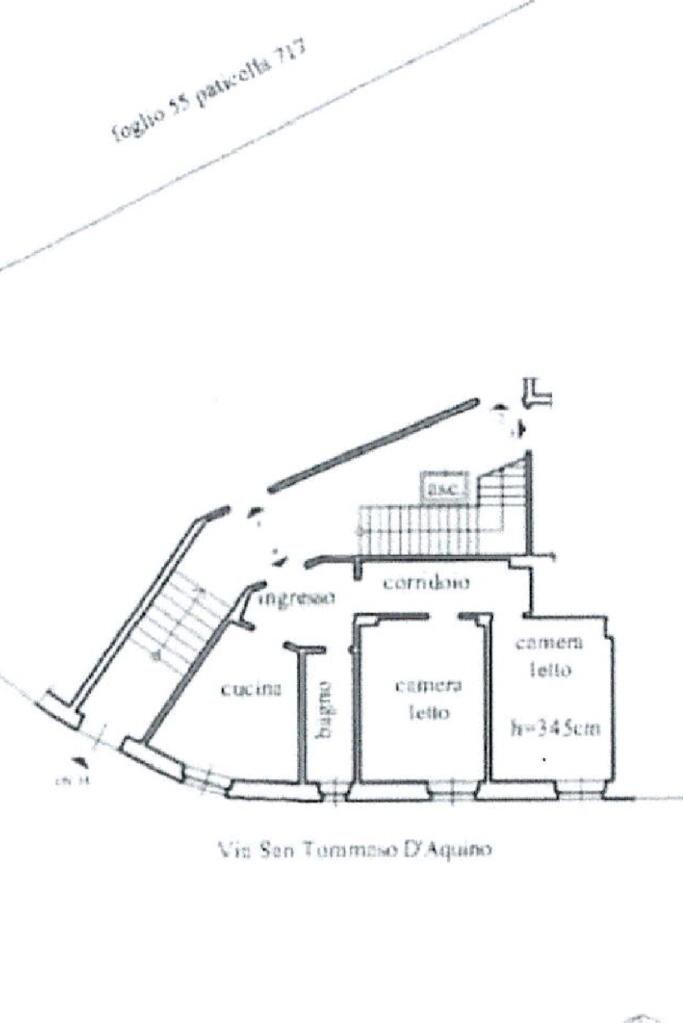 Trilocale Via S. Tomaso d'Aquino, Genova (zona Sestri Ponente) - planimetria 1
