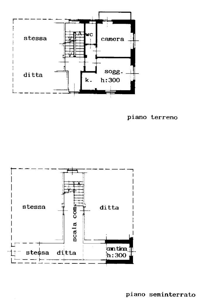 Two-room apartment Borgata baronera, Giaveno - floor plans 1