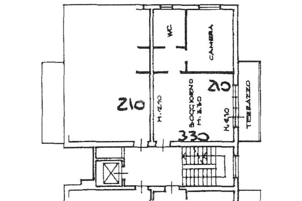 Two-room apartment Via Marino Ortolani, Malalbergo - floor plans 1
