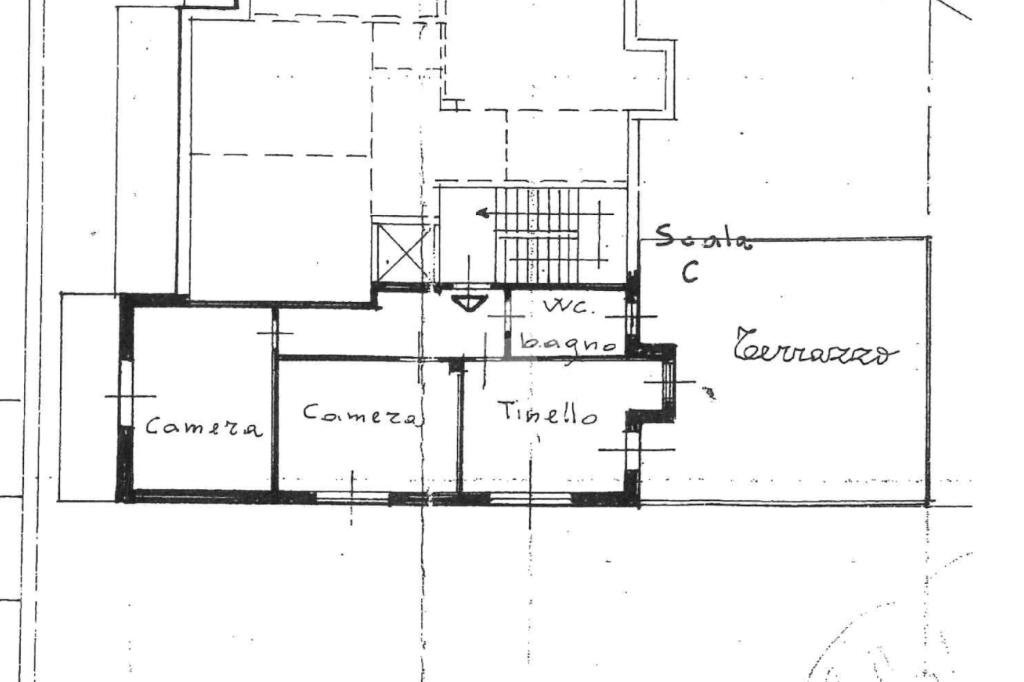 Three-room apartment Via Pinerolo, Piossasco - floor plans 1