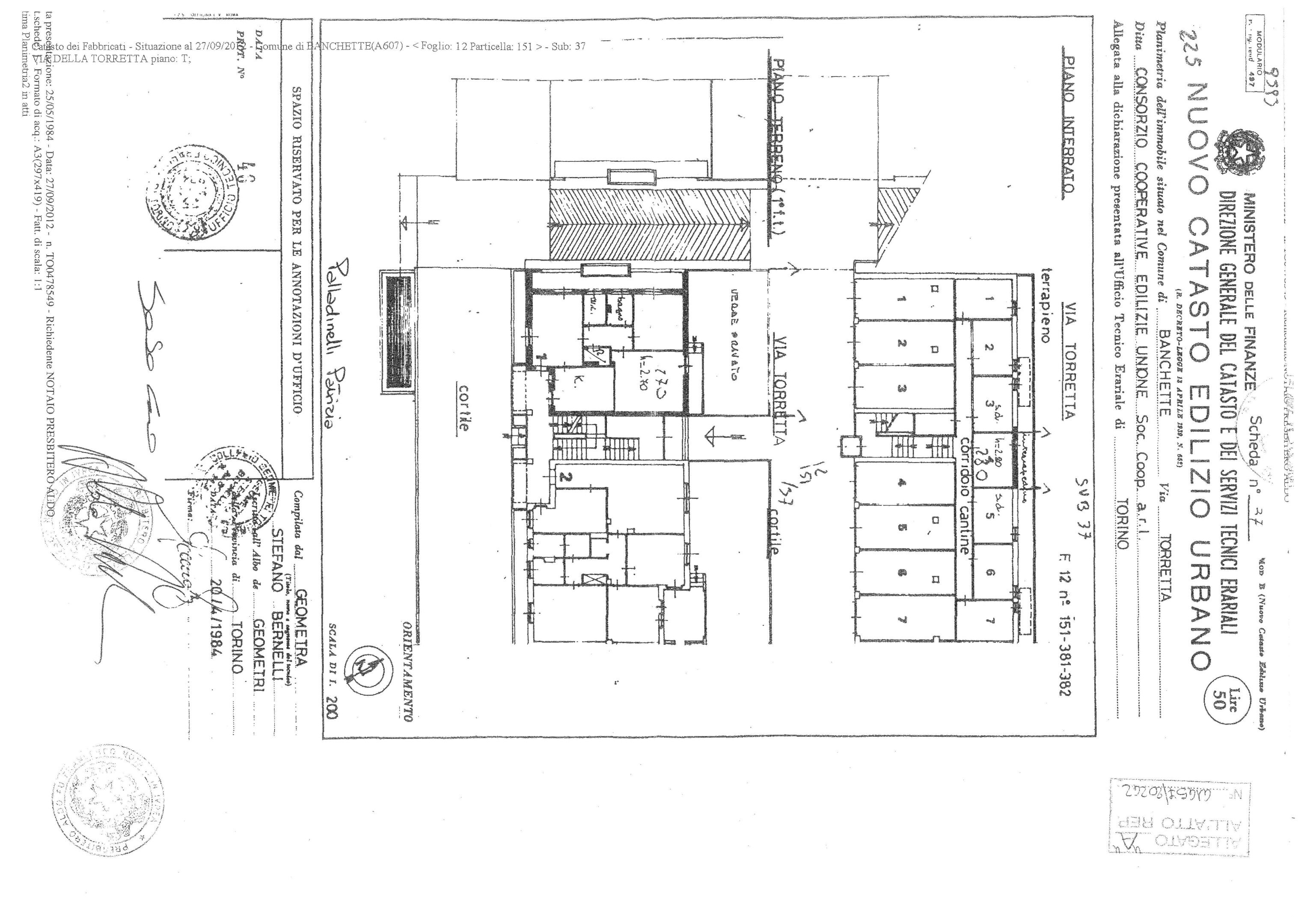Three-room apartment Banchette - floor plans 1