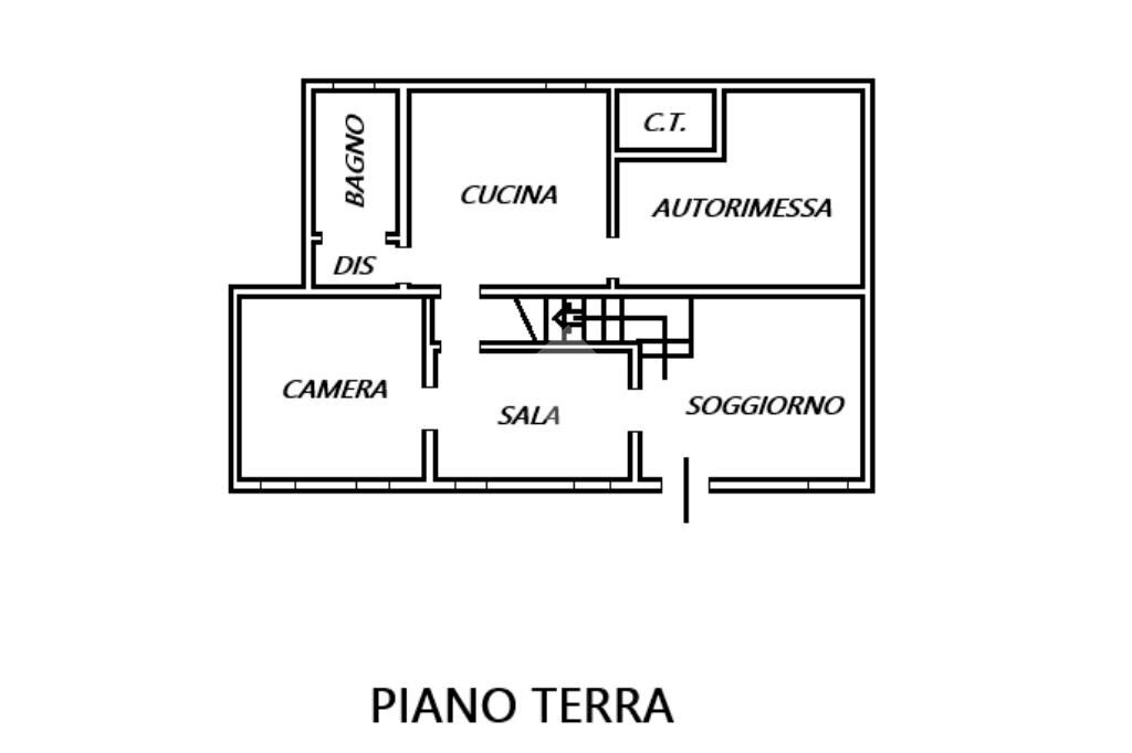 Independent house Via padusa, Poggio Renatico - floor plans 1