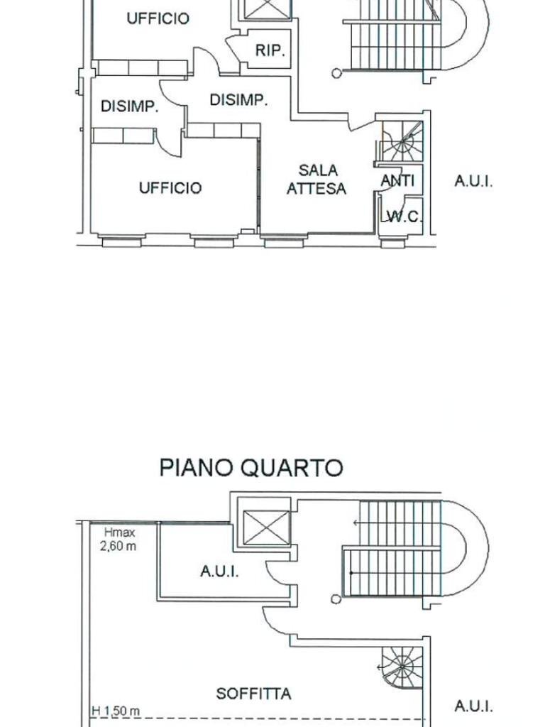 Office ufficio piazza san rocco, Correggio - floor plans 1