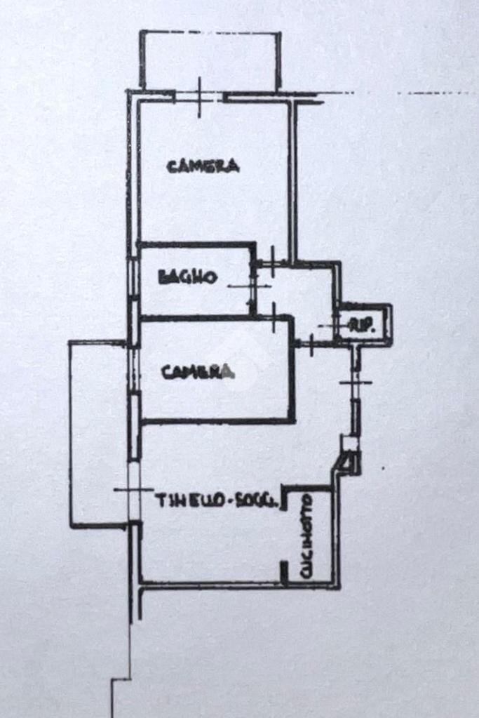 Trilocale Via Maria Gaetana Agnesi, Rimini - planimetria 1