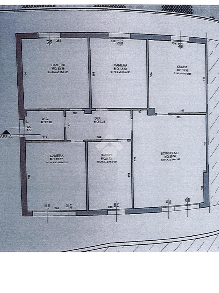 Quadrilocale Via Matteo Tosi, Rimini - planimetria 1