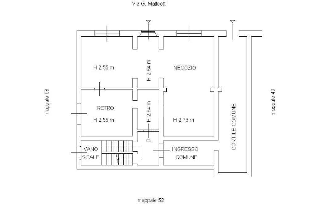 Casa semi indipendente Via Giacomo Matteotti, Noceto - planimetria 1