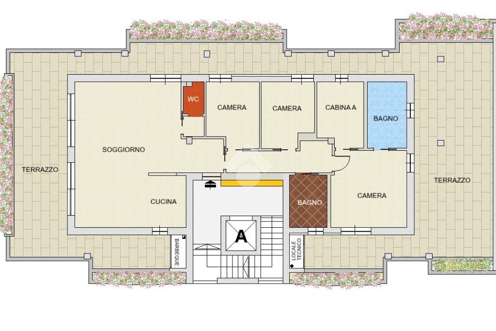 Attico Via guglielmo marconi, Cesate - planimetria 1