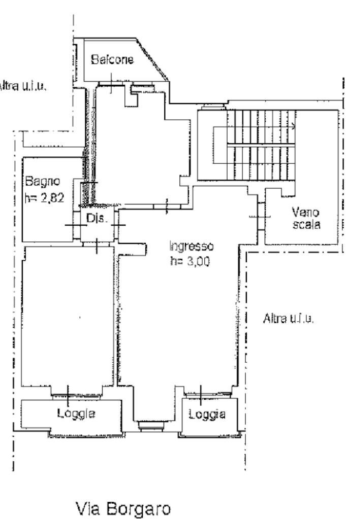 Trilocale Via borgaro, Torino (zona Madonna Campagna) - planimetria 1