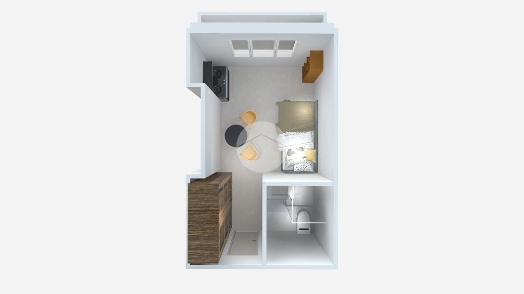 One-room apartment Via Matteo Civitali, Milano (neighborhood San Siro) - floor plans 1