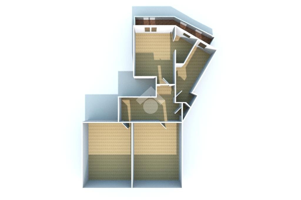 Trilocale Via Europa Unita, Asti - planimetria 1