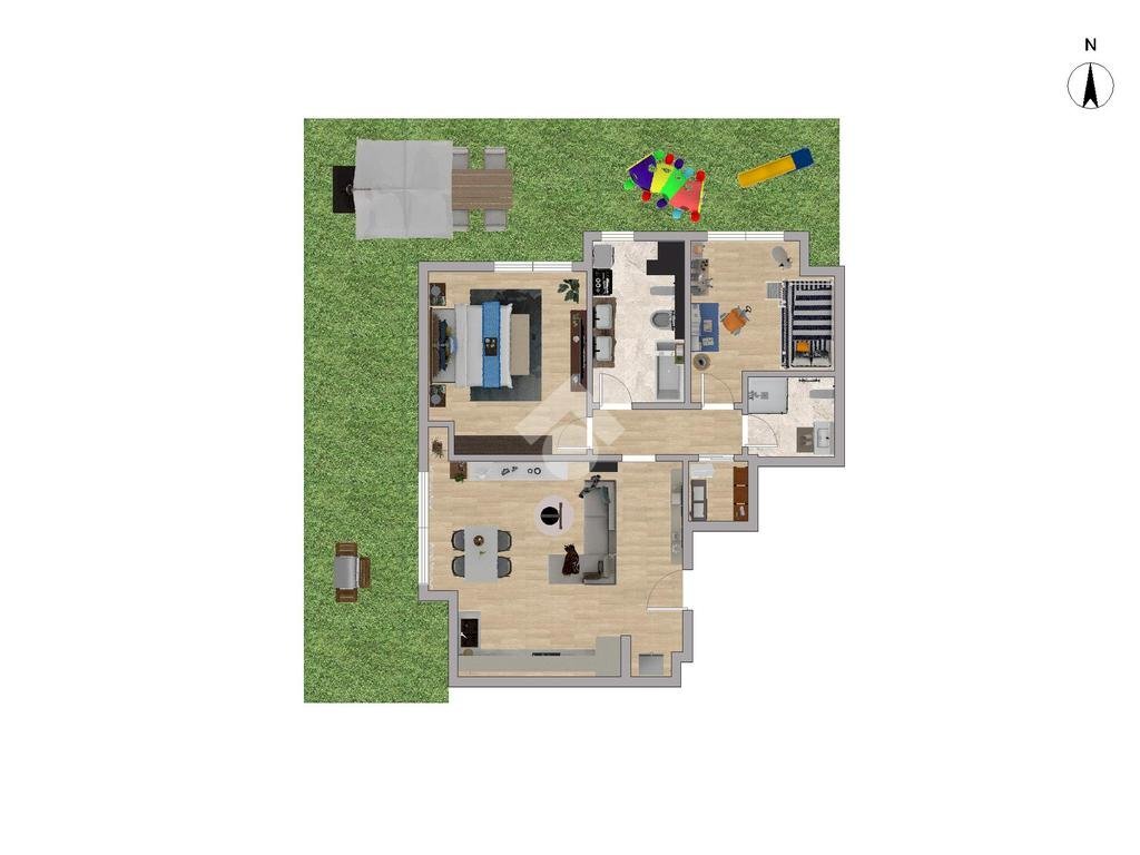 Three-room apartment Via Guglielmo Pepe, Paderno Dugnano - floor plans 1