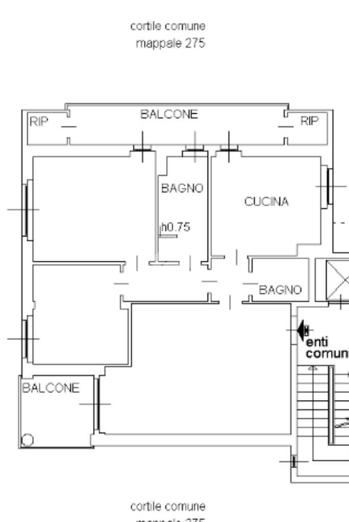 Trilocale via Turati, Settimo Milanese - planimetria 1