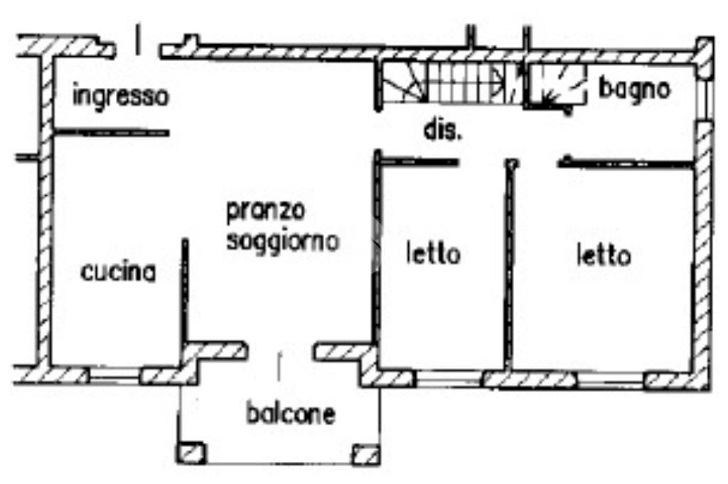 Quadrilocale Via coniugi santachiara, Rio Saliceto - planimetria 1