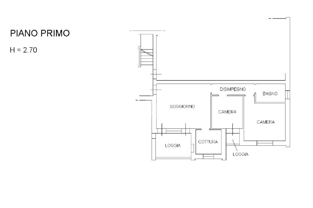 Four-room apartment via Picasso, Sant'Ilario d'Enza - floor plans 1