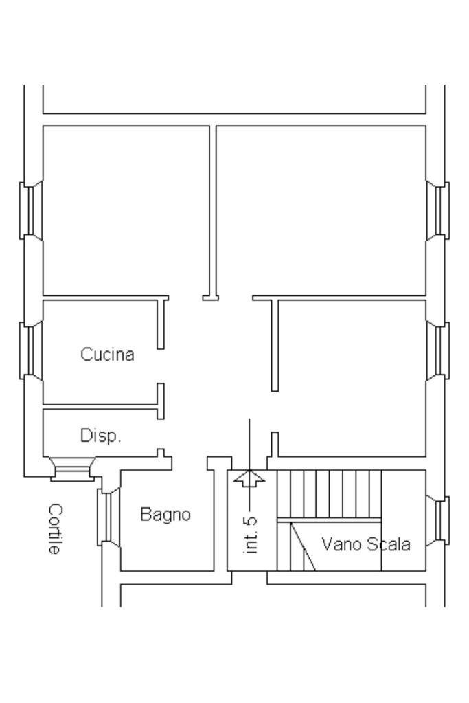 Quadrilocale Via Venezia, Genova (zona Dinegro) - planimetria 1