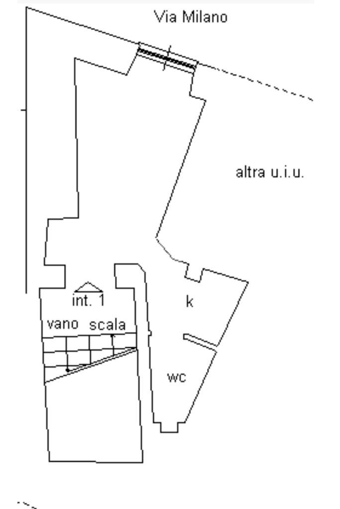 Monolocale Via Milano, Genova (zona Dinegro) - planimetria 1