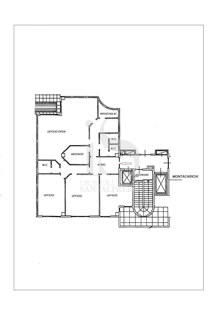 PLANIMETRIA - Ufficio VIA DEI MESTIERI, 8, Concorezzo - planimetria 1