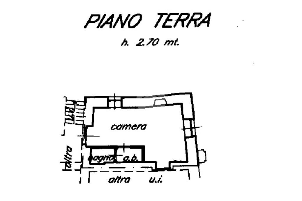 Monolocale Via Nazionale, Pinerolo - planimetria 1