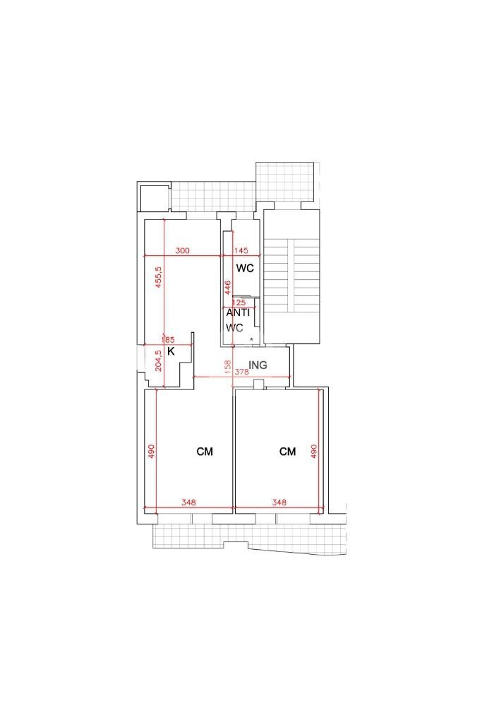 Trilocale Via Villa Cristina, Collegno - planimetria 1
