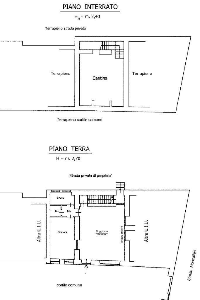 Bilocale Via Moncalieri, Grugliasco - planimetria 1