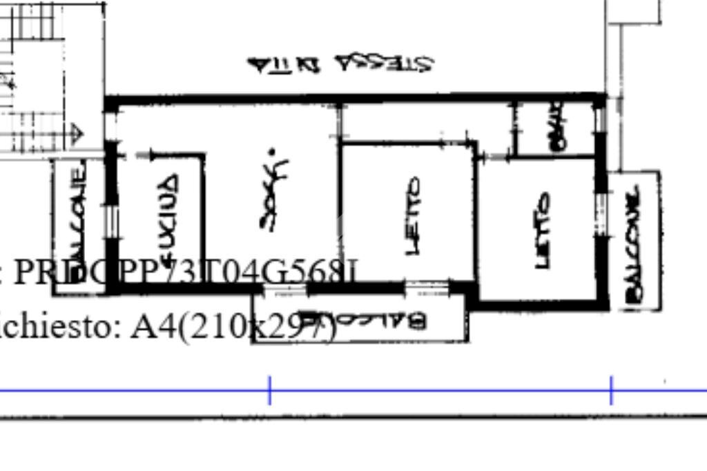Quadrilocale Via G. Sidoli, Montecchio Emilia - planimetria 1