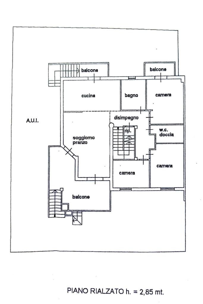 Porzione di casa Via Romagna, Savignano sul Rubicone - planimetria 1