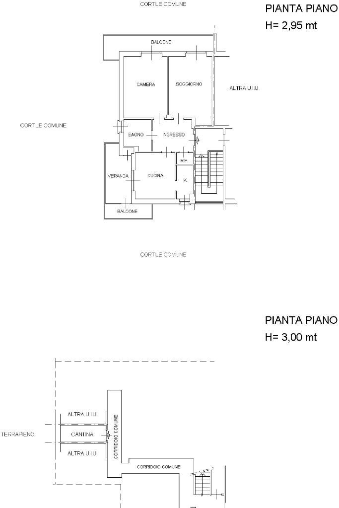 Three-room apartment Piazza Filippa, Rivalta di Torino - floor plans 1