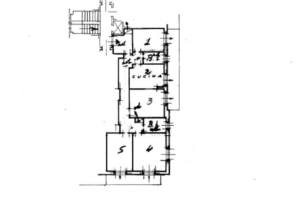 Appartamento Via Cesare Cabella, Genova (zona Castelletto) - planimetria 1