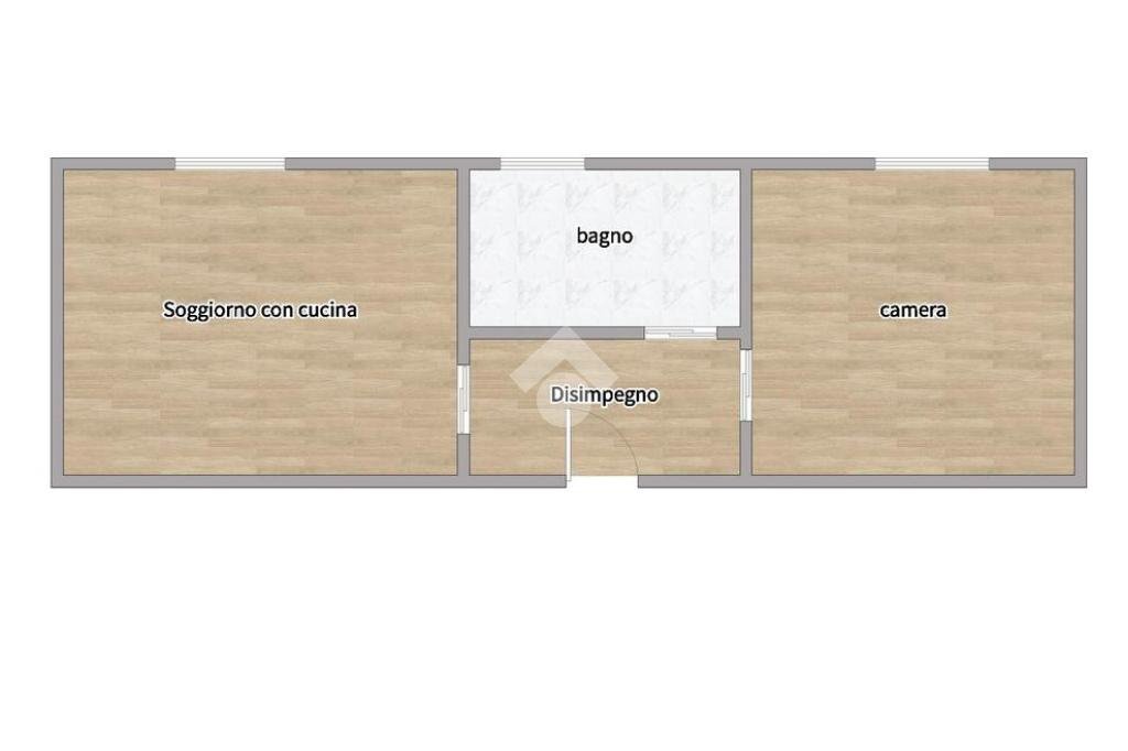 Bilocale Via Garigliano, Milano (zona Isola) - planimetria 1